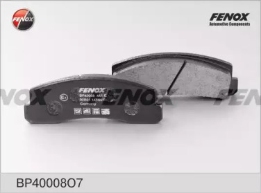 Комплект тормозных колодок, дисковый тормоз BP40008O7 FENOX – фото